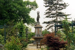 Statue in the castle grounds
