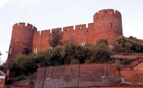 View of Shrewsbury Castle as seen from the railway station
